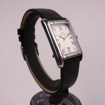 Reloj Mujer Maurice Lacroix Miros Acero 79745 Correa Cuero Negro 22mm Cuarzo Foto 1 de 4