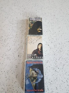 3 cassettes Bruce Dickinson Tattooed Millionaire Balls To Picasso Iron Maiden No - Picture 1 of 3