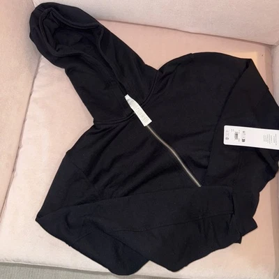 Alo Yoga Sweet Escape Zip Up Hoodie Black Size Small NWT - Image 1 of 4