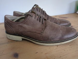 Zapatos informales Ecco para hombre 44 Reino Unido talla 10 cuero marrón Derby ancho extra - Imagen 1 de 8