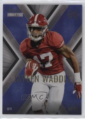 2021 Wild Card MATTE X-Plode Blue 51/60 Jaylen Waddle #MXP-6 Rookie RC - Image 1 of 3