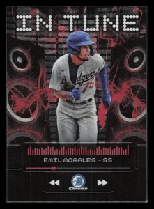 2024 Bowman Chrome Draft In Tune #IT14 Emil Morales - Bild 1 von 2