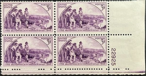 U.S. Scott #904, Plate Block of 4, Kentucky Statehood  150th Anniv., F-VF, MNH - Picture 1 of 2