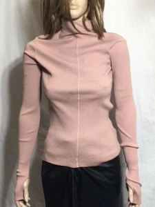 Damen Neu mit Etikett Helmut Lang Crop Strickjacke Neon Pink Langarm Größe S - Bild 1 von 7