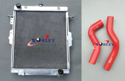 PARA TOYOTA LANDCRUISER HDJ78 HDJ79 HZJ78 HZJ79 1HZ 4.2L Radiador Aluminio + MANGUERA Foto 1 de 4