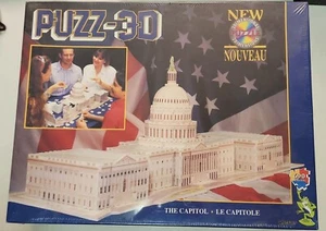 Vintage Puzz 3D The Capitol Building 690 Pieces 3D Jigsaw Puzzle Wrebbit Sealed - Picture 1 of 8