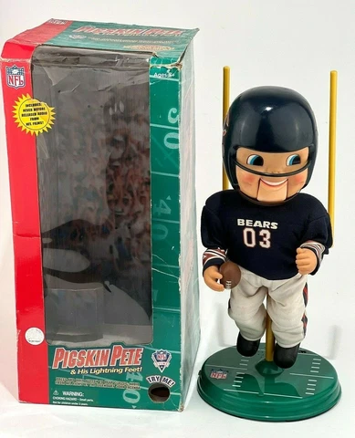 Vintage Pigskin Pete Doll Toy NFL Chicago Bears Football Figure 19" Size Cover
