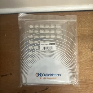 Paquete de 50 enchufes modulares blindados Cat6A RJ45 Cable Matters con botas de alivio de tensión - Imagen 1 de 6