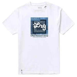 LRG Lifted Research Group Men's Strictly Script Roots White Shirt NWT Medium - Picture 1 of 5
