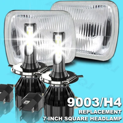 Dot Approved 5x7 7x6" H6054 Chrome LED Headlights for Peterbilt 365 367 08-2020 Foto 1 de 4