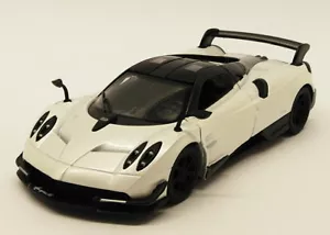 Pagani Huayra - White - Kinsmart Pull Back & Go Diecast Metal Model Car - Picture 1 of 4