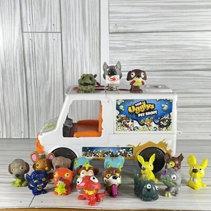 Ugglys Pet Shop Lot of 18 Figures & Truck | Moose Toys Gross Pet Series Set - Picture 1 of 11