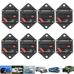 20A-200A wasserdichter Auto Leistungs schalter Sicherung Reset Boot DC 12V-48V - Bild 1 von 16