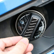 Carbon Fiber Car Interior Fuel Tank Cap Cover Decoration Sticker Car Accessories