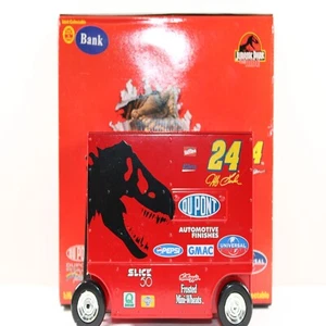 JEFF GORDON 1997 ACTION #24 JURASSIC PARK PIT WAGON BANK 1/16TH MEGA XRARE! - Picture 1 of 11