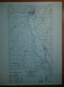 1940's Army Topo Map Little Falls Minnesota  7175 IV Bowles Royalton - Picture 1 of 1