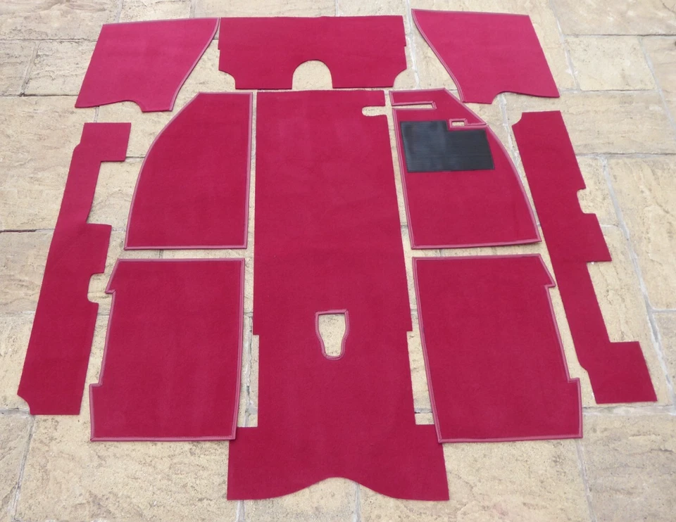 NOVO CONJUNTO DE TAPETE VERMELHO VOLKSWAGEN CLASSIC VW BEETLE - Imagem 1 de 1