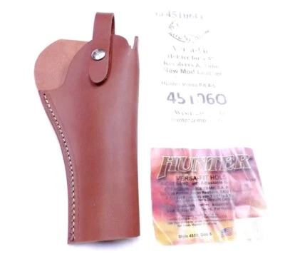 Hunter Co. Classic US Leather Holster 4 – 5 in Revolvers Autos Versa Adj OpenEnd - Image 1 of 4