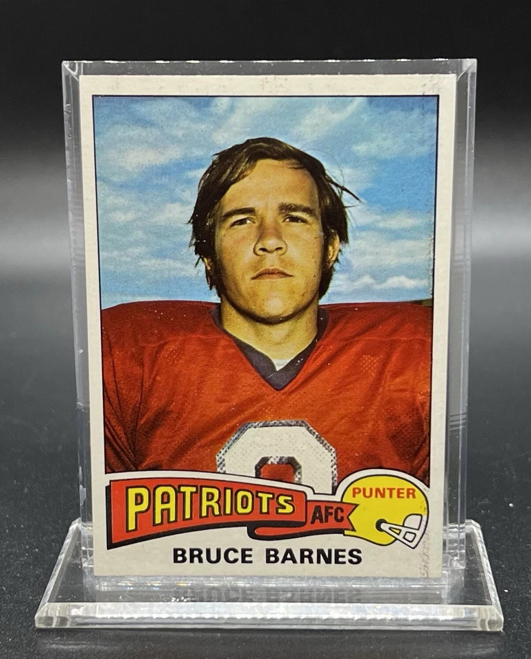1975 Topps #129 Bruce Barnes - New England Patriots - Image 1 of 2