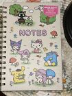 🌷New Sanrio Hello Kitty Friends Tab Journal Paper Spiral Notebook Owl Black Cat