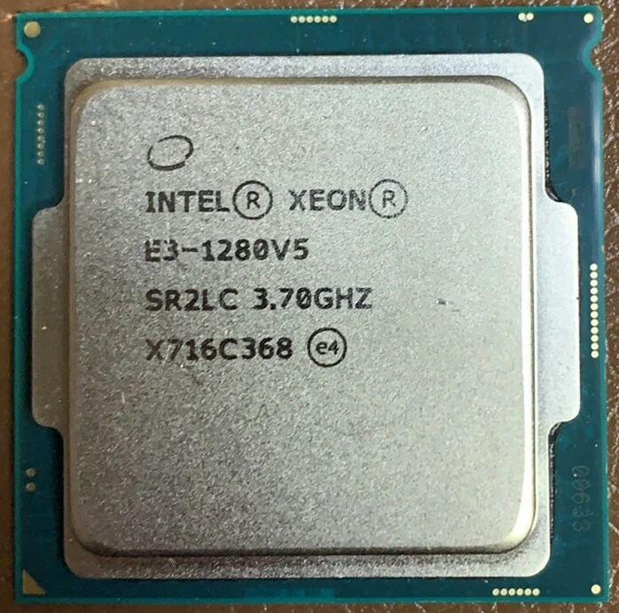Intel Xeon E3-1280 V5 3.70GHz 4Core 8MB 8 T LGA1151 SR2LC CPU Processor 1280V5 - Image 1 of 1