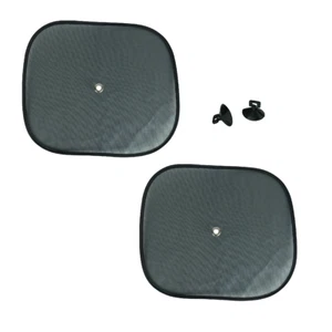 2x Car Side Window Sun-Shade Cover Mesh Sunshade Anti-UV Protection 53x38cm - Picture 1 of 5