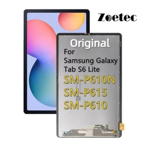 Genuine For Samsung Galaxy Tab S6 Lite P610 P615 P613 P619 LCD Screen Digitizer - Picture 1 of 8