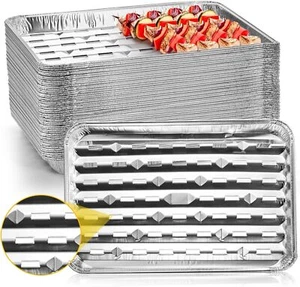 30 Pack Disposable Aluminum Foil Pans - 13.4 X 9 X 1.1 Inch Food Containers, Alu - Picture 1 of 2