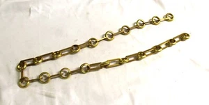 Kronleuchter oder Anhänger Kette, Messing neu rechteckiges Glied und Ring - Bild 1 von 6