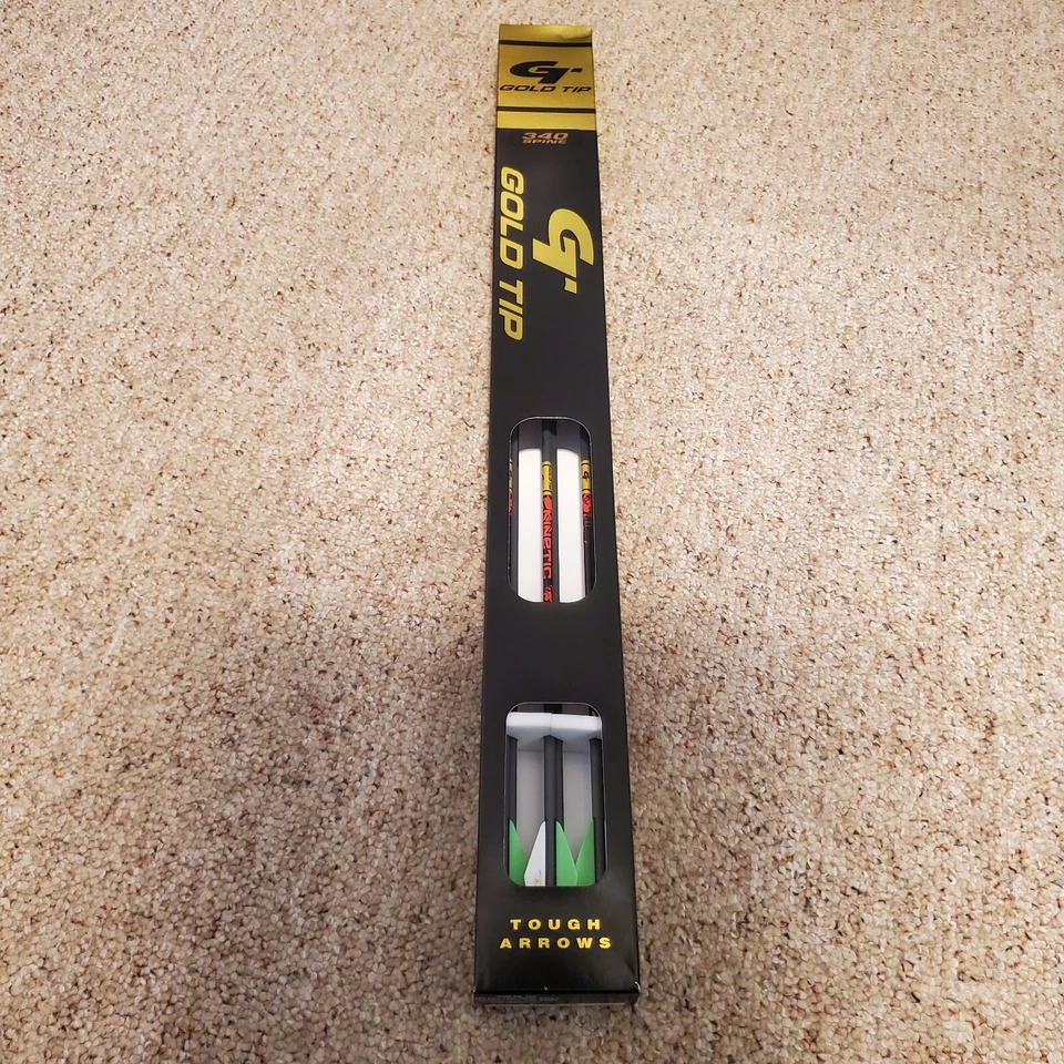 Gold Tip Kinetic 340 spine 1/2 Dozen Carbon arrows Bow hunting - Image 1 of 4