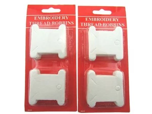 100 Cardboard Embroidery Thread Bobbin Floss cards 38mm (2 x 50 packs) - Picture 1 of 5