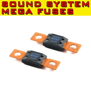 2 PIEZAS GENUINO LITTELFUSE MEGA FUSE 200A AMP FUSIBLES SISTEMA DE BATERÍAS DUALES - Imagen 1 de 3