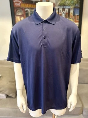 Polo de manga corta azul marino ZORREL para hombre talla XL con logotipo cosido Garmin - ¡NUEVO! Foto 1 de 4