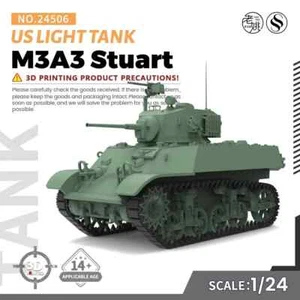 SSMODEL SS24506 1/24 Military Model Kit US M3A3 Stuart Light Tank - Bild 1 von 5
