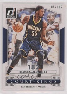 2014-15 Panini Donruss Court Kings Stat Line Season /182 Roy Hibbert #14