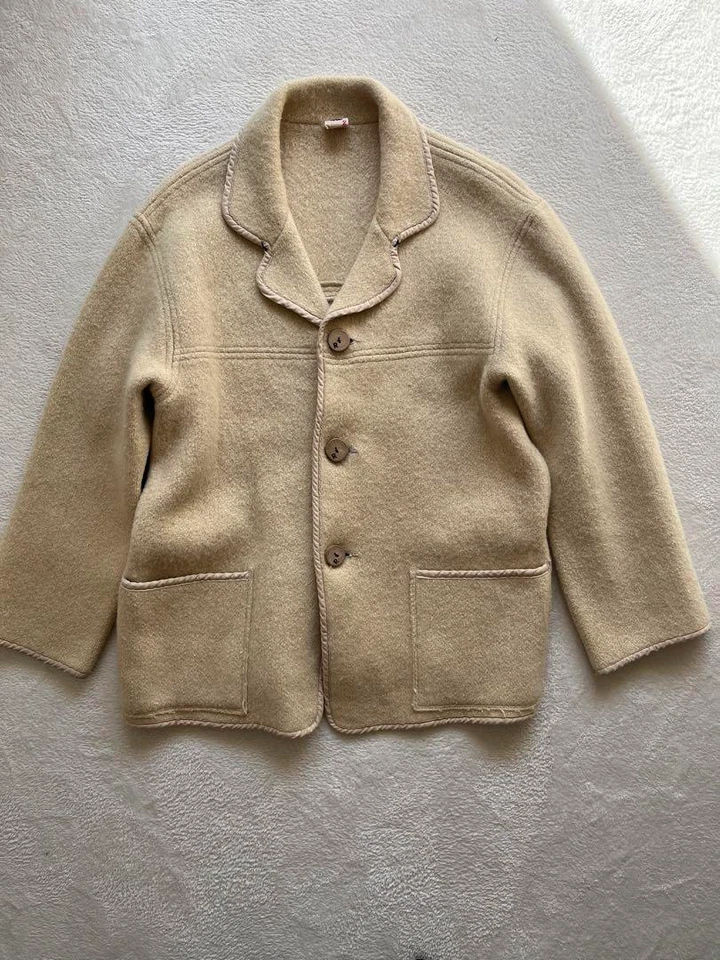 Abrigo de Lana 45R Beige Talla 2 Mujer Regalo de Japón Foto 1 de 4