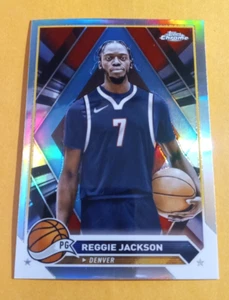 2024 Chrome Basketball Reggie Jackson Silver Refractor #168 - Rockets - Picture 1 of 2