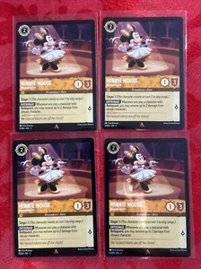 4x Disney Lorcana: Into The Inklands - Minnie Mouse - Musical Artist - 9/204 x4 - Picture 1 of 7