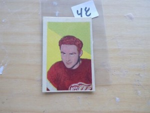VINTAGE HOCKEY CARD PARKHURST  1952 DETROIT RED WINGS RED KELLY    NO48