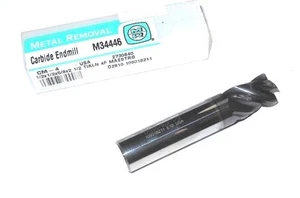METAL REMOVAL Carbide End Mill 1/2" 4FL TiAlN 1/2" x 5/8" x 2-1/2" - Picture 1 of 1