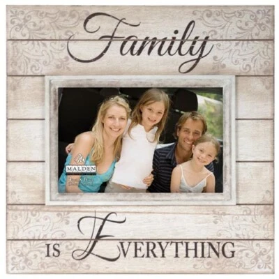 Malden Family Sunwashed Wood Words Frame - 4x6 - Image 1 of 2