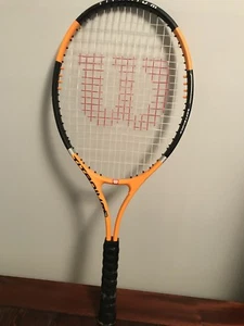Wilson Titanium 3 Tennisschläger Soft Shock 4 1/2" Griff orange schwarz - Bild 1 von 3
