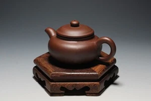 Chinese Yixing Zisha Kung Fu Tea Set Xi Shi Teapot Mini 100ml Antique Pot Of Tea - Picture 1 of 4