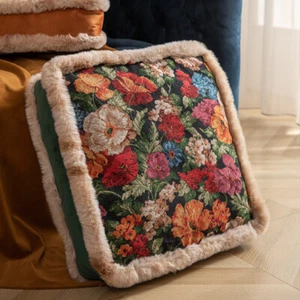 Funda de almohada vintage floral estilo campestre 18x18 pulgadas - Imagen 1 de 10