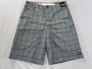 Rip Curl Boardwalk Hybrid Chino Walk Shorts. Gray Check, Size 30. NWOT!! - Picture 1 of 5
