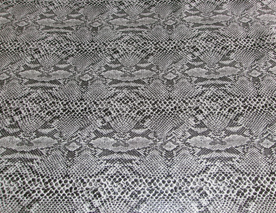 Vintage Faux Snakeskin Vinyl Synthetic Leather Fabric 3.6 Yards - Image 1 of 2
