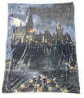 Harry Potter Arrival at Hogwarts Fleece Throw Blanket, 40"x50" Black Lake