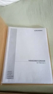 Original Bedienungsanleitung für Grundig GV 470S VPT Teil 1 und 2 BDA / Manual - Bild 1 von 4
