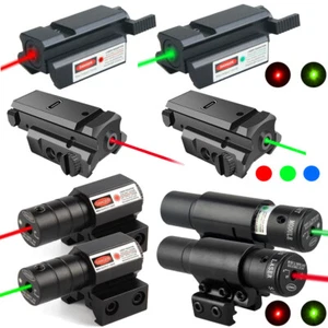 Tactical Red Green Blue Dot Laser Sight Low Profile 20mm Picatinny Rail Handgun - Picture 1 of 30