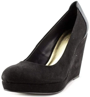 Thalia Sodi Miaaf Size 5.5 M Women's Closed Toe Casual Platform Pump Black Snake - Image 1 of 4